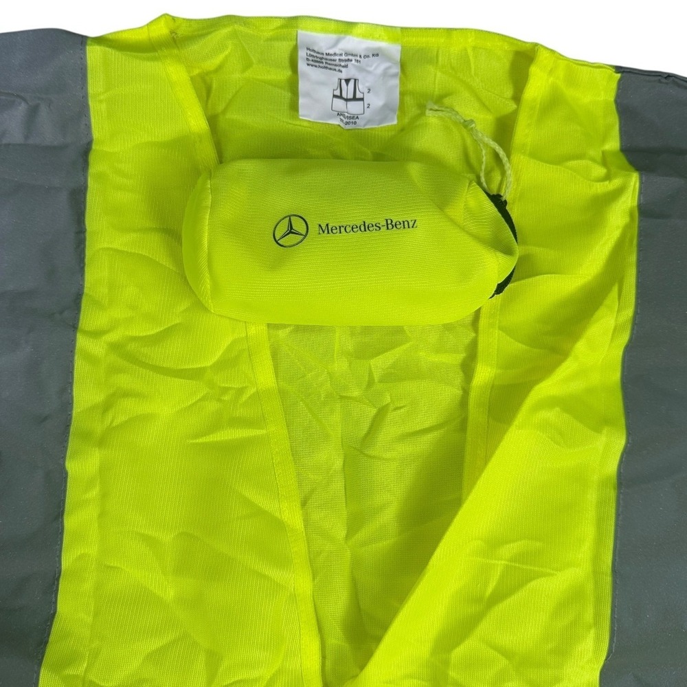 Mercedes Benz‎ High Visibility Reflective Safety Vest XL Fluorescent Yellow